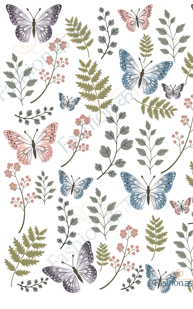 Blush Botanica (Print design Editable Illustrator file)