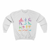 Yoga Theme Crewneck Sweatshirt