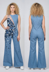 Azure Embellished Jumpsuit