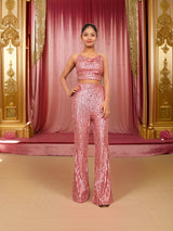 Sequins Spaghetti Neck Co-Ord Set by Shreekama