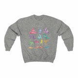 Yoga Theme Crewneck Sweatshirt