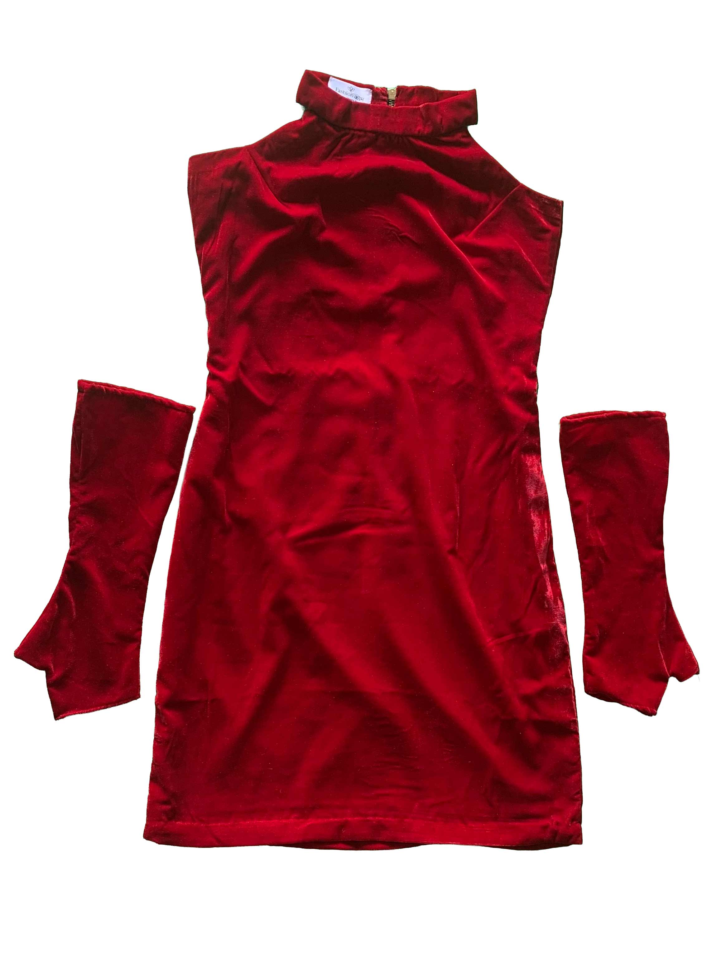 Maroon Red Velvet Party Dress