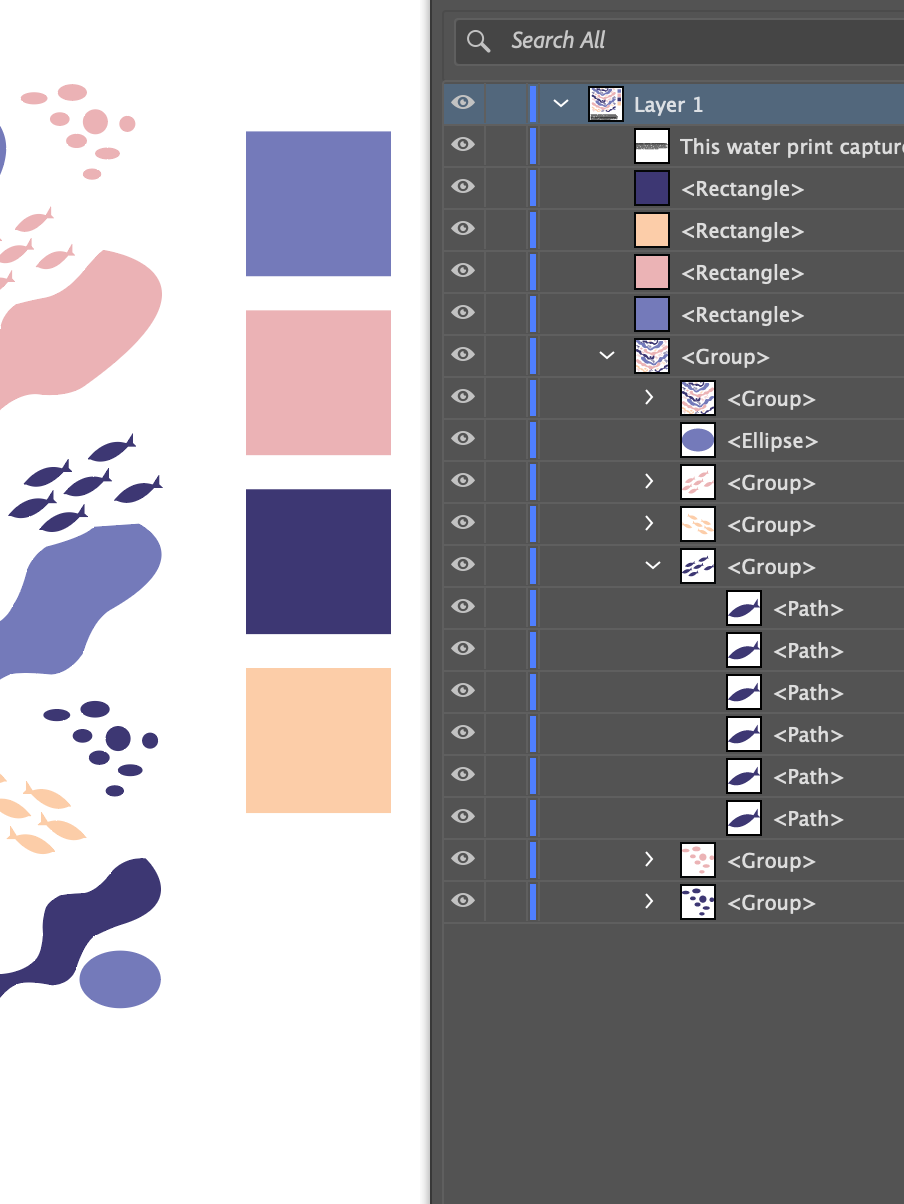 Ebb & Glow (Print design Editable Illustrator file)