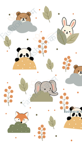 Luna Peek (Print design Editable Illustrator file)