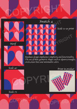 Bauhaus Design Digital Swatch Pack 1 – 6 Vector Print Designs