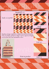 Bauhaus Design Digital Swatch Pack 2 – 6 Vector Print Designs