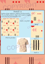 Bauhaus Design Digital Swatch Pack 3 – 6 Vector Print Designs