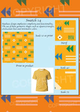 Bauhaus Design Digital Swatch Pack 1 – 6 Vector Print Designs