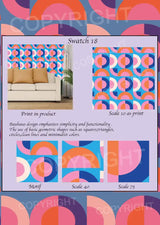 Bauhaus Design Digital Swatch Pack 3 – 6 Vector Print Designs