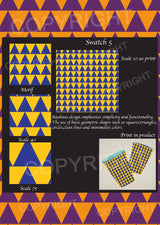 Bauhaus Design Digital Swatch Pack 3 – 6 Vector Print Designs