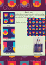 Bauhaus Design Digital Swatch Pack 2 – 6 Vector Print Designs