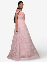 Gown with Stone Work & Embroidery by Shreekama