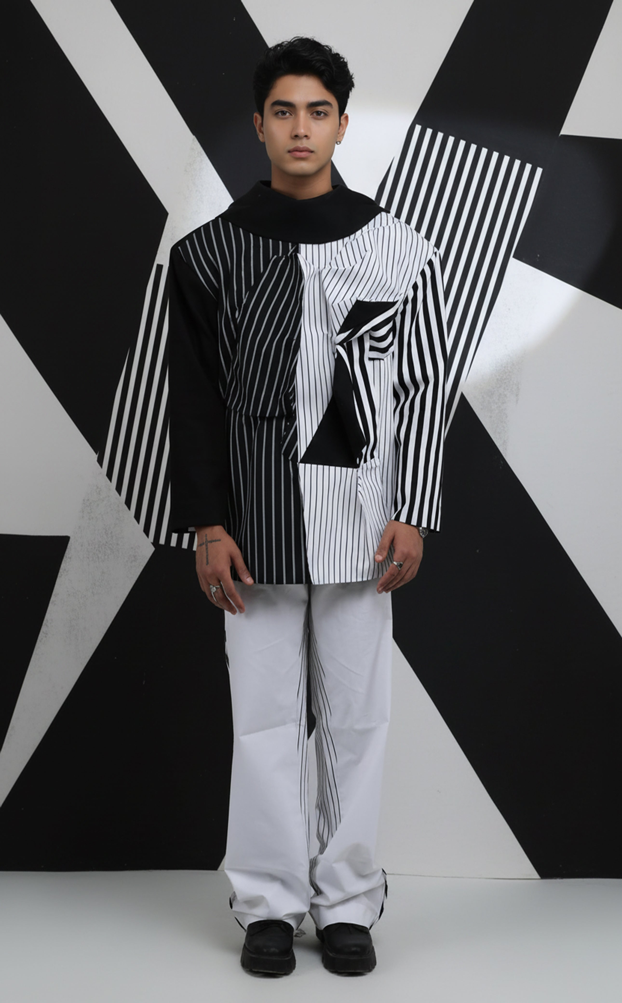 Asymmetrical Jacket & Pants