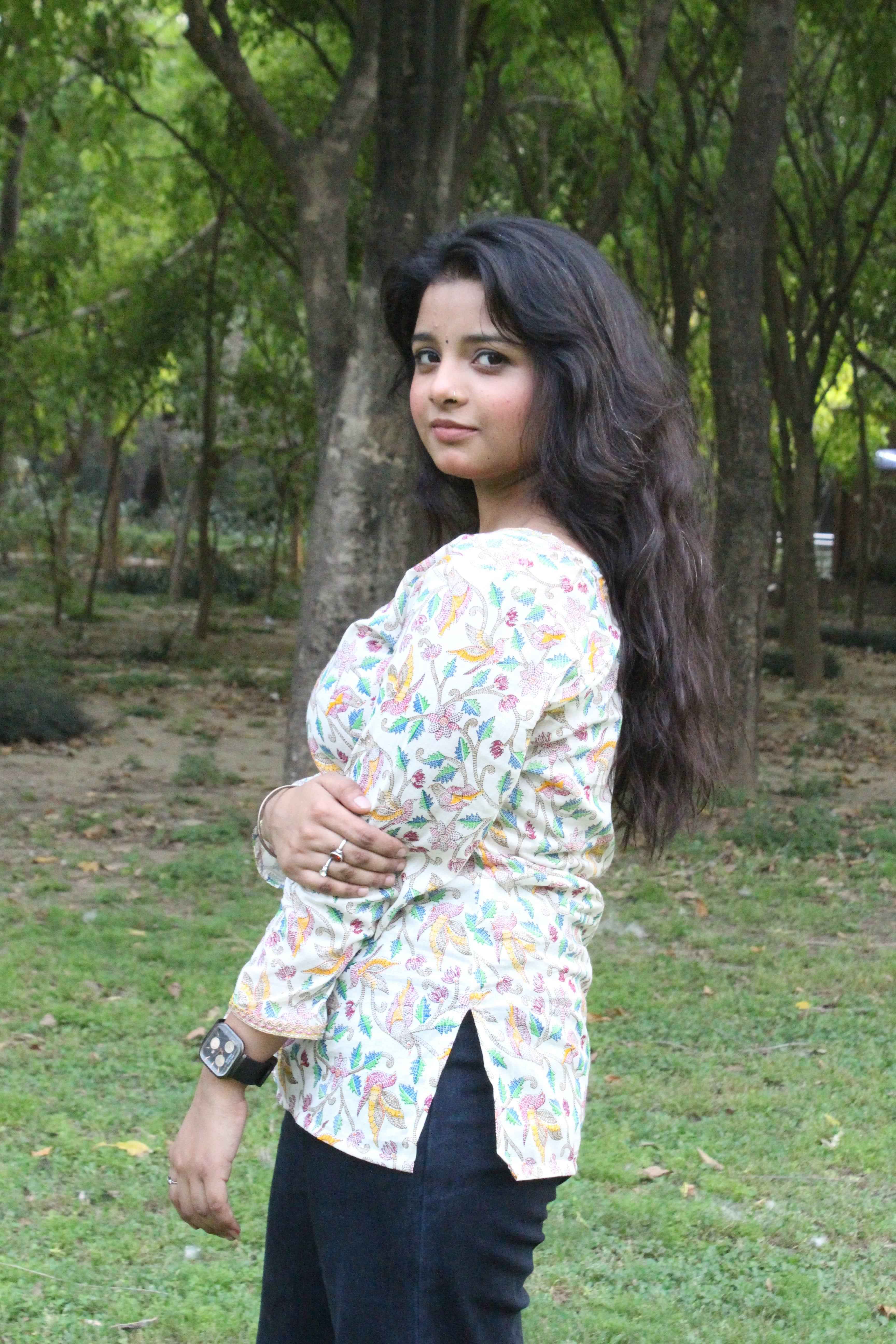 Ivory Garden Cotton Kurti