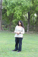 Ivory Garden Cotton Kurti