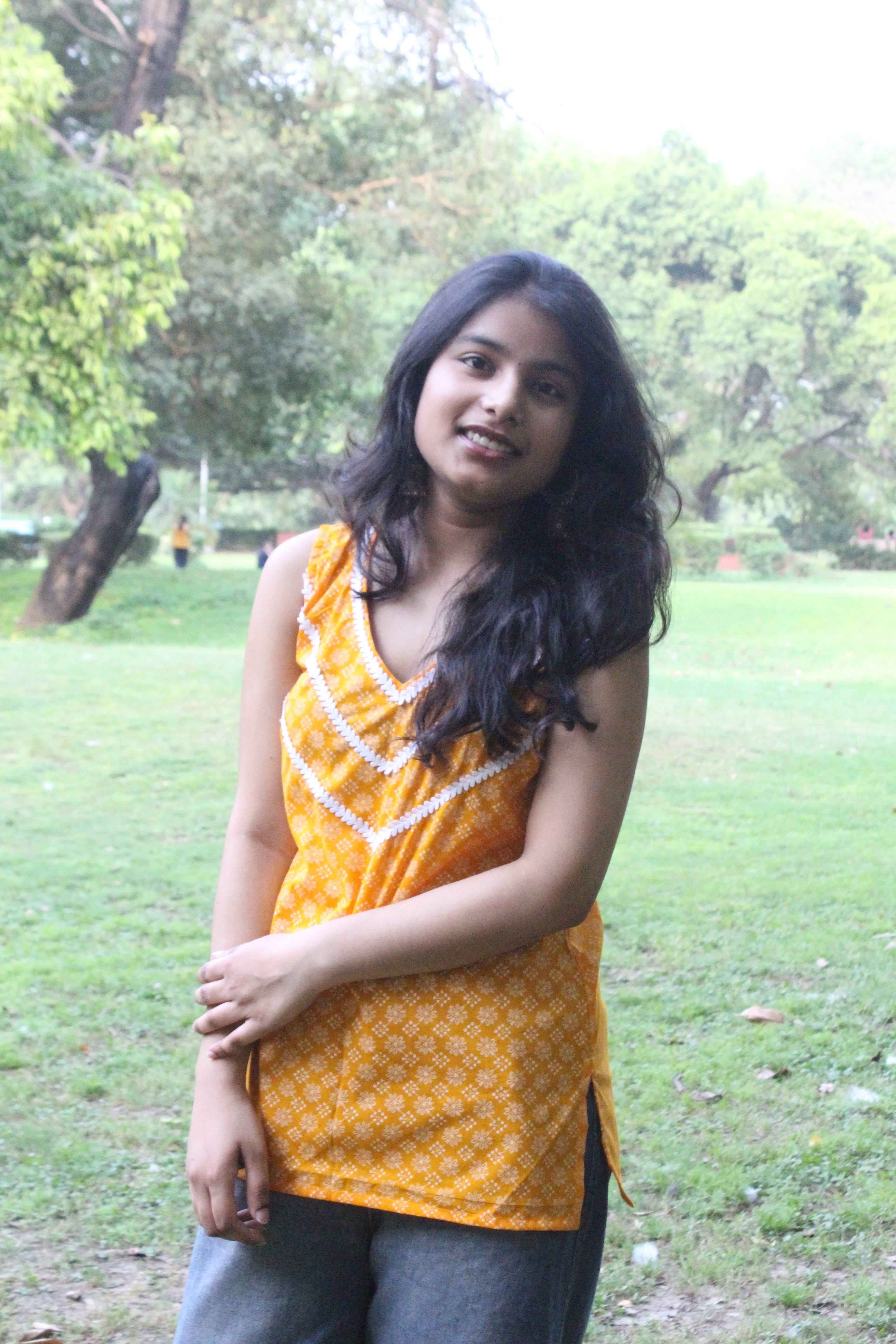 Sunshine Yellow Sleeveless Kurti